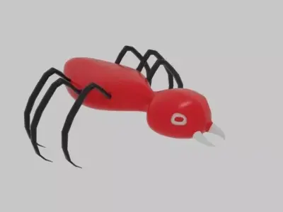 Bug Monster Alien model Low-poly 3D model