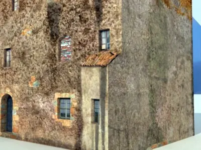 Old European House Detailed Realistic 3D model