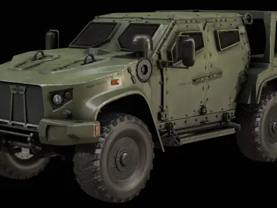 Oshkosh JLTV Low-poly 3D model Low-poly 3D model