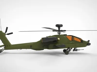 AH-64 Apache Army 3D model