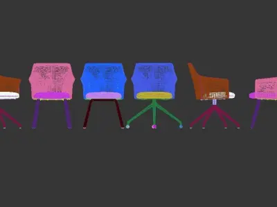 Chairs EDU 01 3D model