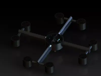 Flying machine - aircraft Free 3D model