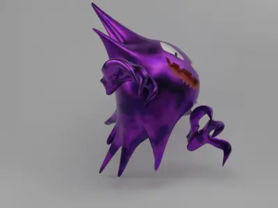 HAUNTER sculpture with spikes Free 3D model