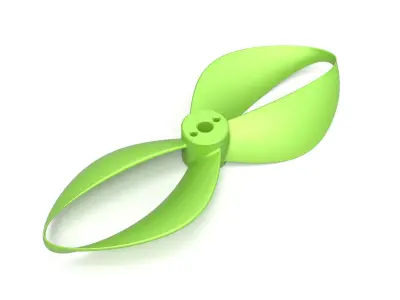 Toroidal drone propeller - 2 blades 3D print model