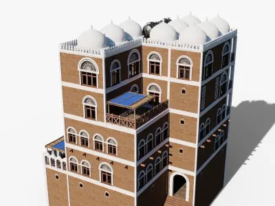 Middle East Apartment Low-poly 3D model
