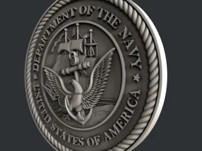3d STL models for CNC router  US Navy Marines Army and Airforce  3D model