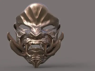 Sci fi Wolf Mask 1 3D model