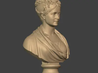 Unknown Carthaginian - Roman - Greek Woman Bust 3D print model