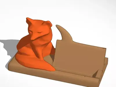 Mr Fox Says Card Holder Free 3D print model