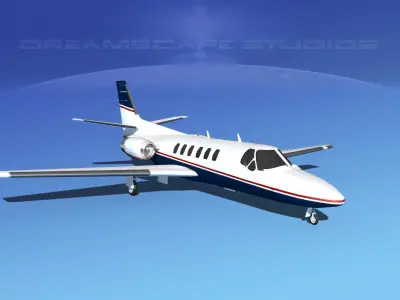 Cessna C550 Citation II V11 3D model