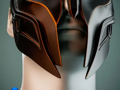 Gladiator Cat Cosplay Mask 3D print model