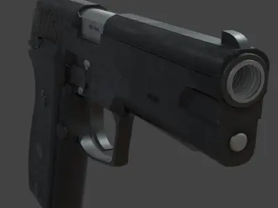 ROK Army Daewoo K5 Pistol Low-poly 3D model