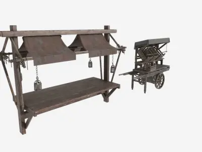 Eastern counter 3D model