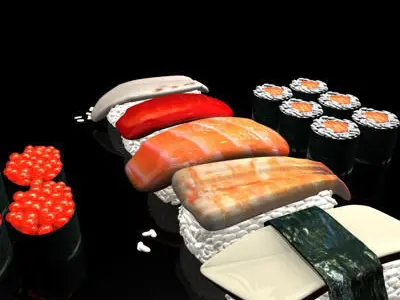 Sushi 01 3D model