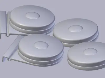 Side light - Luz lateral Free low-poly 3D model