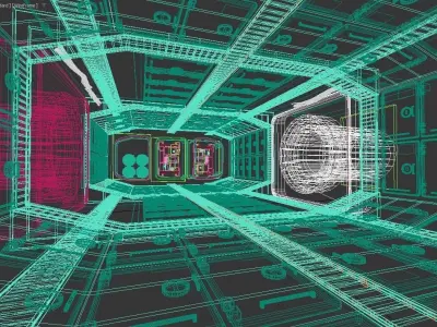 Interior spaceship  3D model