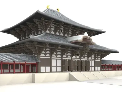 Todai-ji Temple Nara 3D model