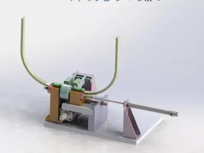 E type spring pack assembly machine 3D model