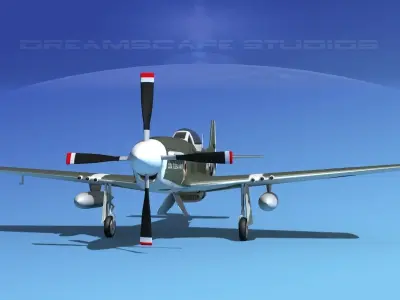 P-51D Mustang Contessa Katy 3D model