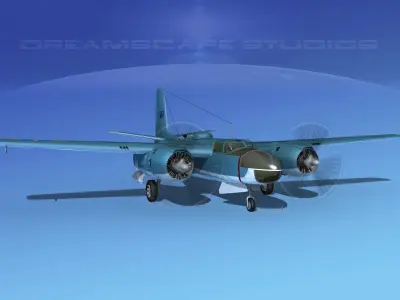 Douglas B-26C Invader Congo 3D model