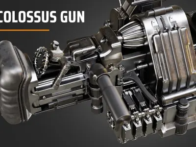 colossus gun 3D model