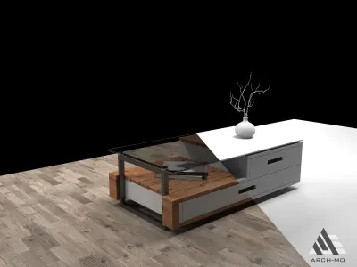 Coffee table 03- furniture Free low-poly 3D model