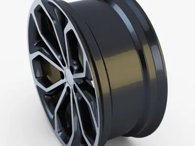 Taurus SHO 20 Machined wheel black 3D model