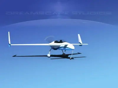 Rutan Long-EZ V10 3D model