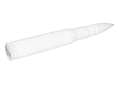 Ammunition 50cal Barrett Free 3D model