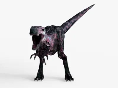 Raptor T-Rex Hybrid Dinosaur Low-poly 3D model