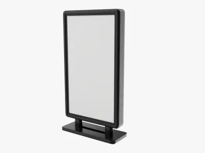 Advertising stand display mockup 08 3D model