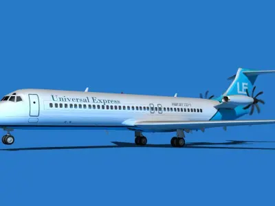 Boeing 7X7-1 Jet Fan V107 3D model