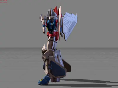 Aldous Starscream Transformer Skin Low-poly 3D model