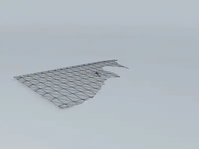 UTair Boeing 737 800 Vnukovo Landing Tire Fire Free 3D model