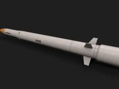 k100 air to air missile Low-poly 3D model