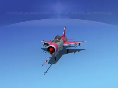 MIG-21 Fishbed V15 3D model