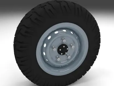 Offroad Wheel 3D model