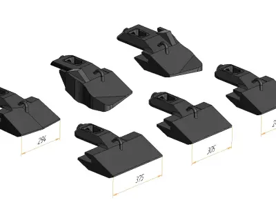 Bucket teeth Sandvik BP2 32mm 3D model