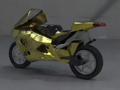 3D Heavy Bike Scorpion edition  3D model