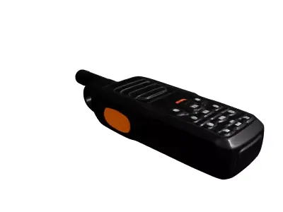 Rugged TwoWay Radio Communication Device Low-poly 3D model