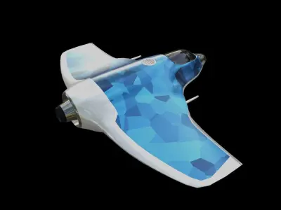 Sci-Fi Military Spaceship - Drifter G155 3D print model