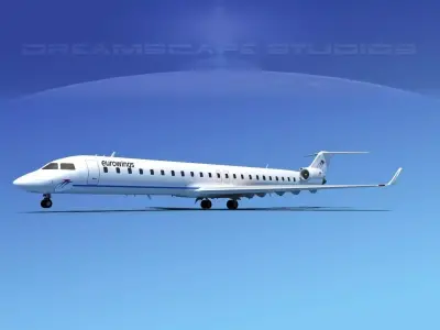 Bombardier CRJ900 Eurowings 3D model