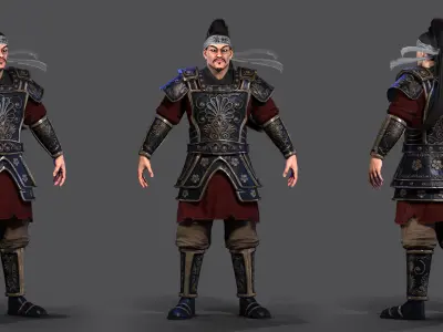 Ninja roman soldier 3D model