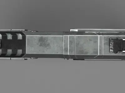 Sci Fi Plasma Pistol concept 3D model