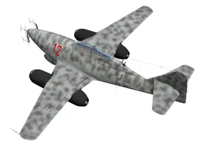 Messerschmitt Me 262 B1U1 3D model