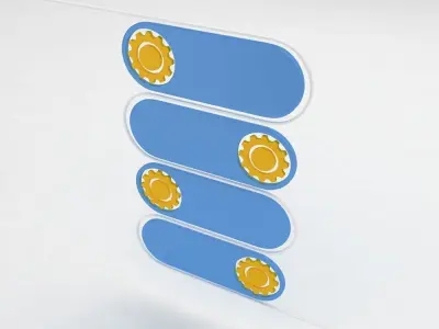 Mechanical gears panels 3d model Free 3D model