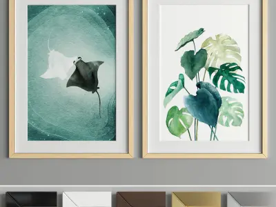 Art Frame A45 Low-poly 3D model