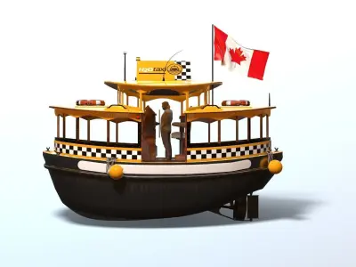 Water Taxi 3D model