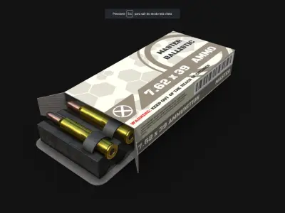 Ammo Pack  PBR  VR AR Ready Low-poly 3D model