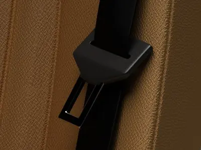 Mercedes SL 09 car seat 3D model